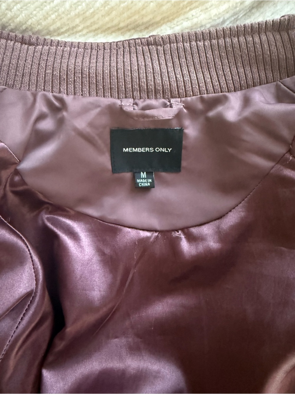 Members Only Purple(ish) Bomber Jacket - Picture 5 of 8